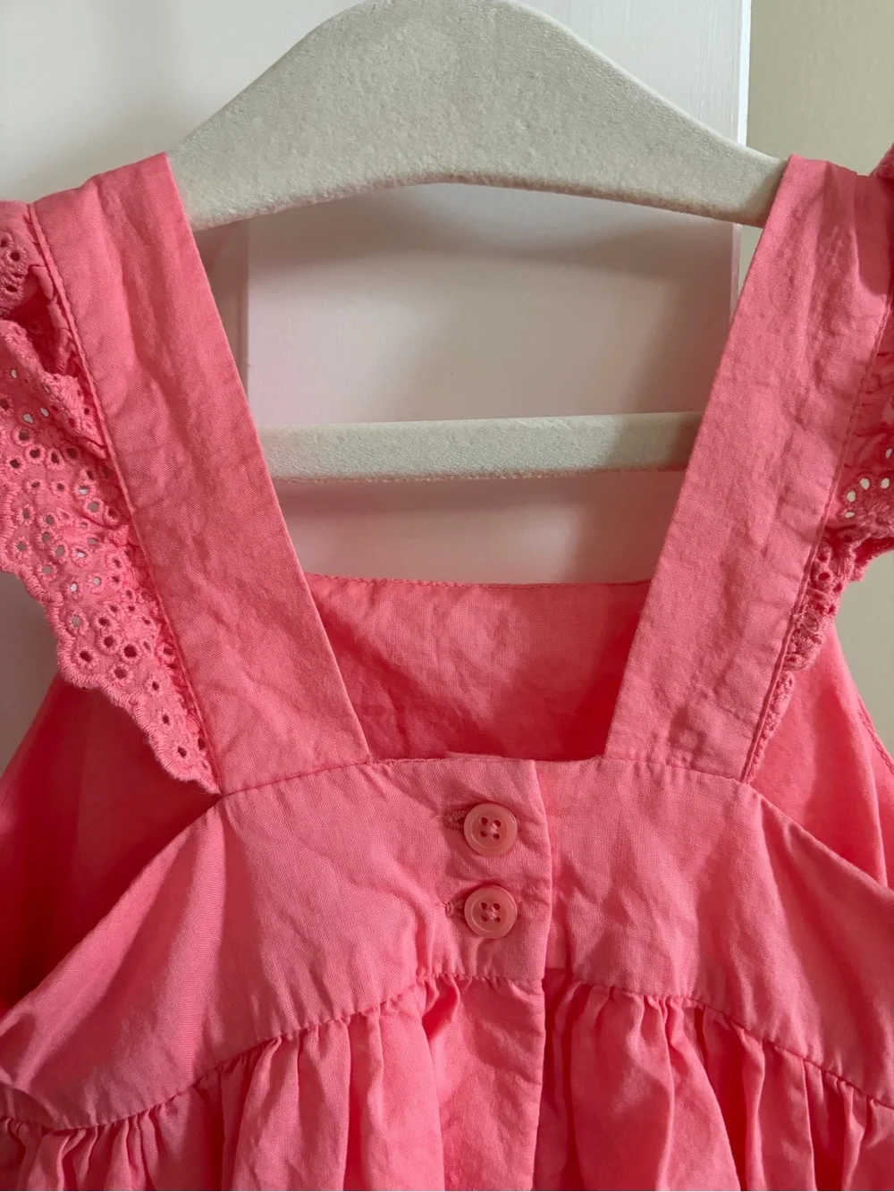 OshKosh B'gosh Coral Pink Sundress with Lace-Trim Straps